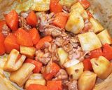 蓮根と豚肉の甘酢餡かけ作り方9写真