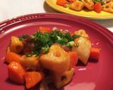 蓮根と豚肉の甘酢餡かけ作り方10写真