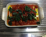 ソーセージとほうれん草のトマトチーズ焼き作り方2写真