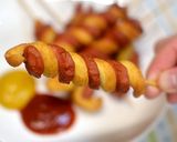 くるくる渦巻き竹輪チーズの磯辺揚げ作り方8写真