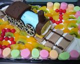 HAPPYBIRTHDAYトーマスケーキ作り方7写真