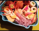 妖怪ウォッチ キャラ弁 キュウビ作り方3写真
