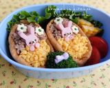 幼稚園 お弁当♡いなり うさぎ キャラ弁作り方4写真