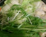 白菜と水菜の鶏鍋♪作り方4写真