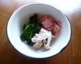 ほうれん草とベーコンの焼きうどん♪作り方2写真