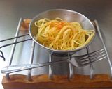 最速のどん底のパスタ（ペペロンチーノ）作り方15写真