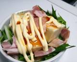 豆腐と水菜とベーコンでココットカマン作り方6写真