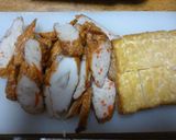 練り物3本と厚揚げ1個としし唐適宜作り方1写真