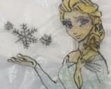 キャラ弁オブラートアート アナ雪　エルサ作り方5写真