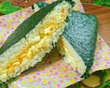 簡単美味しい♪卵サンド風おにぎらず作り方4写真