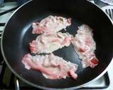豚の生姜焼きおにぎらず（黒ネコ）弁当作り方2写真