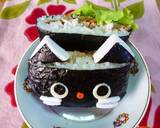 豚の生姜焼きおにぎらず（黒ネコ）弁当作り方11写真