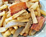 ベーコンと食感楽しい三食材のめんつゆ金平作り方6写真