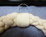 パンdeクリスマスリース(6つ編み)♪作り方14写真