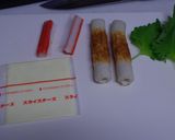 お弁当に☆カニカマチーズしそ竹輪巻き♪作り方1写真