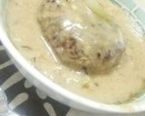 家にあるもので！白い煮込みハンバーグ♥作り方8写真