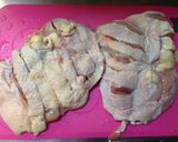 お手軽にんにくチキン焼き作り方1写真