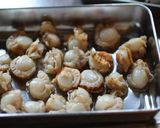 ベビーホタテとナメタケの佃煮作り方1写真