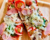定番ピザトースト。朝食、おつまみにも！作り方5写真