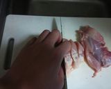 お弁当のおかずに、鶏モモの照焼き。作り方3写真