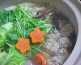 とろとろ肉だんごの水炊き作り方3写真