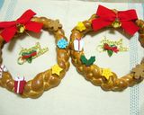 クリスマスリース　パン作り方12写真