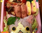 キャラ弁★☆妖怪ウォッチ ぶどうにゃん作り方10写真