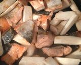 鮭とブロッコリーとエリンギのバタポン炒め作り方6写真