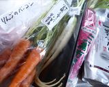 ストウブで食べる野菜スープ　茅乃舎だし作り方1写真