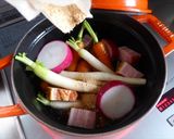 ストウブで食べる野菜スープ　茅乃舎だし作り方2写真