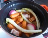 ストウブで食べる野菜スープ　茅乃舎だし作り方4写真