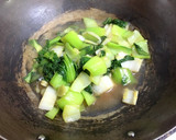 ナスと豚肉炒めに、青梗菜と白菜のあんかけ作り方5写真