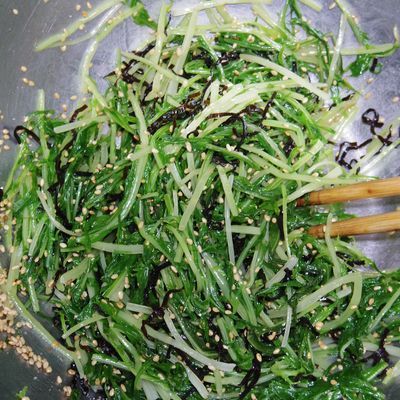 水菜を大量消費！簡単美味しい塩昆布和えだ by しるびー1978