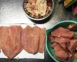 鶏胸肉で３品、梅ソテー、鳥ハム、皮炒め作り方1写真