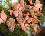 甘塩鮭とめひびの炊き込みご飯作り方5写真