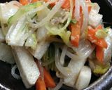 超簡単 白菜根菜入五色野菜のごまあえ作り方4写真