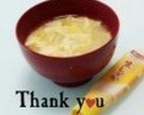 たまご白菜のみそ汁作り方8写真
