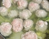 ふわふわ鶏肉団子とキャベツのスープ作り方3写真
