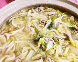 トロトロ白菜と豚肉の絶品うどん鍋作り方16写真