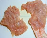 ✿トースターでチキンのピザ風✿作り方1写真