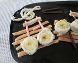 バナナロールのおんぷポッキー作り方8写真
