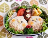 幼稚園 お弁当♡栗 さん 秋 キャラ弁作り方3写真
