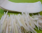大根皮の炒めたん作り方1写真