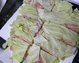 豚小間キャベツ挟み☆ロールキャベツ風作り方3写真