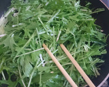 水菜の卵とじ作り方1写真