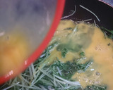 水菜の卵とじ作り方3写真
