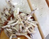 里芋ごはんと里芋の皮のかき揚げ作り方6写真