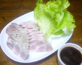 茹で豚のにんにくソース♪作り方3写真