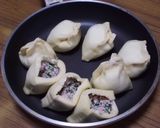 ひき肉とチーズとほうれん草の巾着作り方4写真