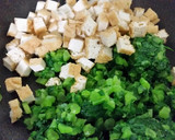 簡単麺つゆ厚揚げと大根葉炒め小松菜常備菜作り方2写真